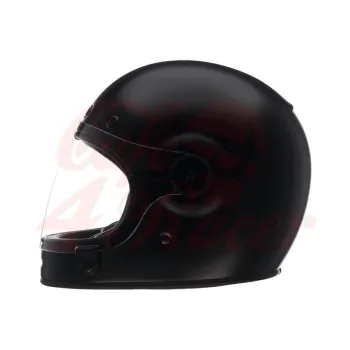 cafe 4 racer -  BELL  Bullitt Retro Full Face Helmet Flat Black   - BELL BELL Full face helmets 