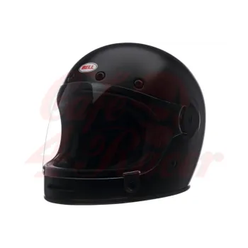 cafe 4 racer -  BELL  Bullitt Retro Full Face Helmet Flat Black   - BELL BELL Full face helmets 