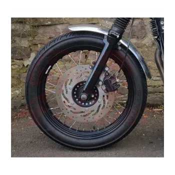 cafe 4 racer - Raceblade Front Mudguard/Fender- Spoke Wheels - Polished Aluminium Bonneville, T100, Scrambler, Thruxton - Motone Triumph Bonneville 