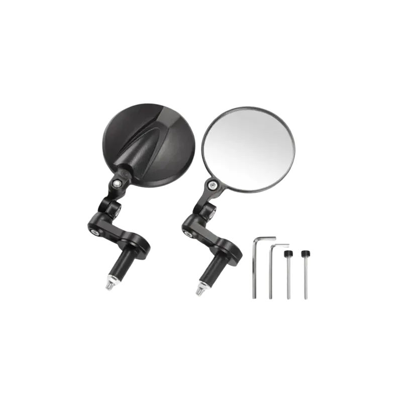 cafe 4 racer - Round Handle Bar End handlebar end mirror "CORSA" - HS MOTO Germany Bar end mirrors 4251926908680