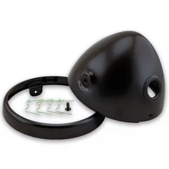 cafe 4 racer - HIGHSIDER CNC lamp holder ring FRAME-R1 bottom mount 7" - Highsider Headlight housing 4054783544967