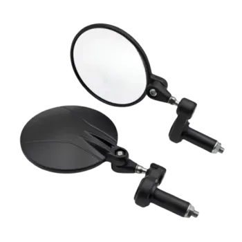 cafe 4 racer - SHINY MIRROR F.H/BAR-END W.JOINT,BLACK - Shin Yo Bar end mirrors 4054783039937
