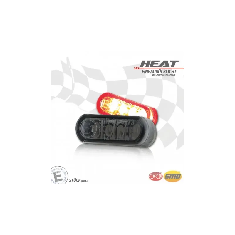 cafe 4 racer - LED built-in rear light "Heat" - HS MOTO Germany LED Rear lights 4251352655318