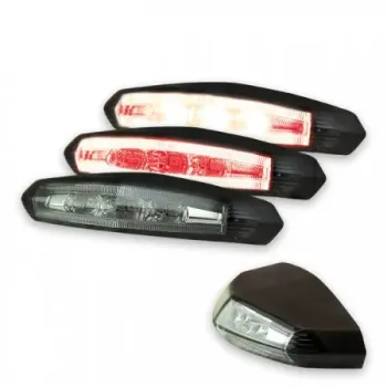 cafe 4 racer - LED Taillight "Superflat I" tinted Dimensions: W: 95 x H: 10.5 x D: 25 - HS MOTO Germany LED Rear lights 4251352657701