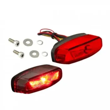 cafe 4 racer - Emgo, LED taillight. Clear lens/red reflector - MCS LED Rear lights 