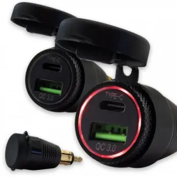 cafe 4 racer USB socket custom bike parts 