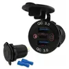 cafe 4 racer - USB zásuvka "3.0" čierna 2x USB-A + 1x USB-C - HS MOTO Germany USB port 4251926906464