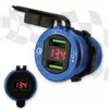 cafe 4 racer - Dvojitá USB zásuvka modrá - HS MOTO Germany USB port 4251352687852