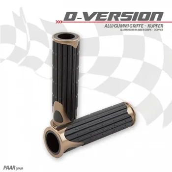 cafe 4 racer - "D-Version" gumové gripy medená - HS MOTO Germany 22mm & 7/8 inch 4251352632302