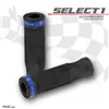 cafe 4 racer - Gumová rukoväť „Select1“ modrá - HS MOTO Germany 22mm & 7/8 inch 4251352632517