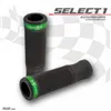 cafe 4 racer - Gumová rukojeť "Select1" zelená - HS MOTO Germany 22 mm & 7/8 inch 4251352632531