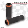cafe 4 racer - Rubber grip "Select1" orange - HS MOTO Germany 22mm & 7/8 inch 4251352632548
