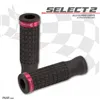 cafe 4 racer - Rubber grip "Select2" red - HS MOTO Germany 22mm &  7/8 inch 4251352632616