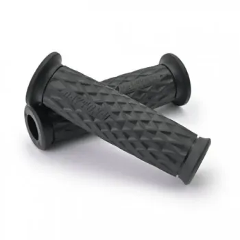 cafe 4 racer - DAYTONA Handlebar Grips GGD GRID black - Daytona Scrambler handlebars 4251926906969