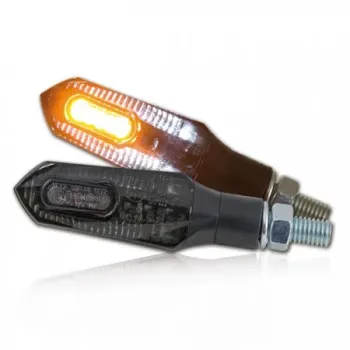 cafe 4 racer - Kellermann Indicator/Taillight Micro Rhombus DF, Dark, black, smoke glass rear Left - Kellermann 2in1 and 3in1  