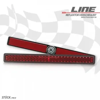 cafe 4 racer - Reflektor "Line" - HS MOTO Germany Reflektor - odrazky 4251352636140