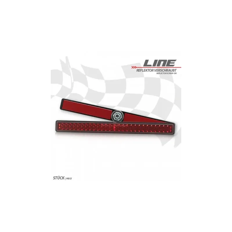cafe 4 racer - Reflektor "Line" - HS MOTO Germany Reflektor - odrazky 4251352636140