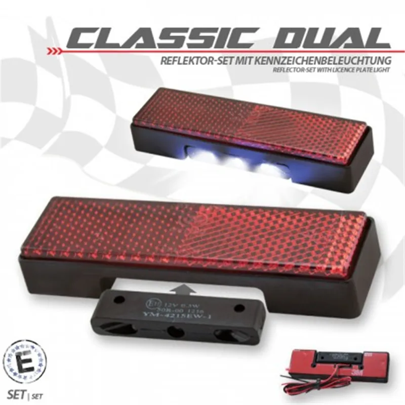 cafe 4 racer - "Classic Dual" reflector - HS MOTO Germany Reflectors 4251352626264