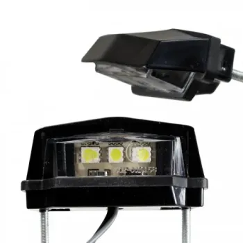 cafe 4 racer - Micro LED osvetlenie evidenčného čísla, strieborné puzdro - MCS Osvetlenie ŠPZ 