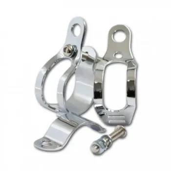 cafe 4 racer - držiak smeroviek, 51-54 mm 2ks chrómový - Cafe4Racer CNC hliníkové puzdra / držiaky 4054783026739