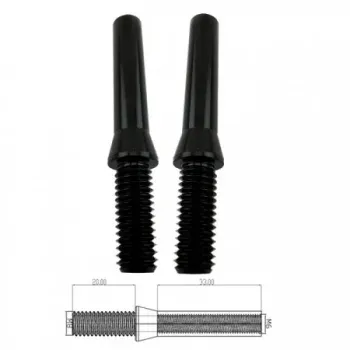 cafe 4 racer - Universal Indicator Holder for Indicators up to M8/M10 Mounting on Rear Shock Absorber Black Pair - HS MOTO Germany Accessories 4251352621443
