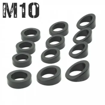 cafe 4 racer - winker clamp, 2 pcs., black 27-36 mm, pair -  CNC aluminum housing & brackets 