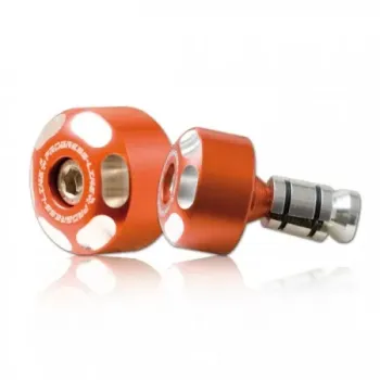 cafe 4 racer - Pár koncoviek riadidiel Accossato, jednofarebné, pre riadidlá s vnútorným priemerom od 12 mm do 20 mm - Accossato  Závažia do riaditok 
