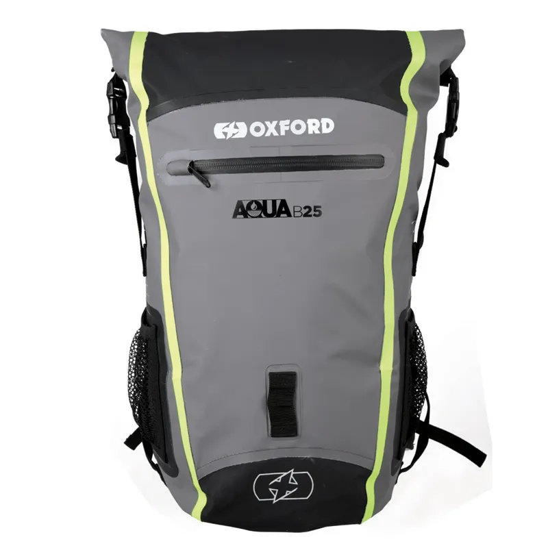 cafe 4 racer - Batoh Aqua B-25 Čierny/Sivý/Fluo OXFORD vodeodolný - OXFORD Tašky 5030009193460