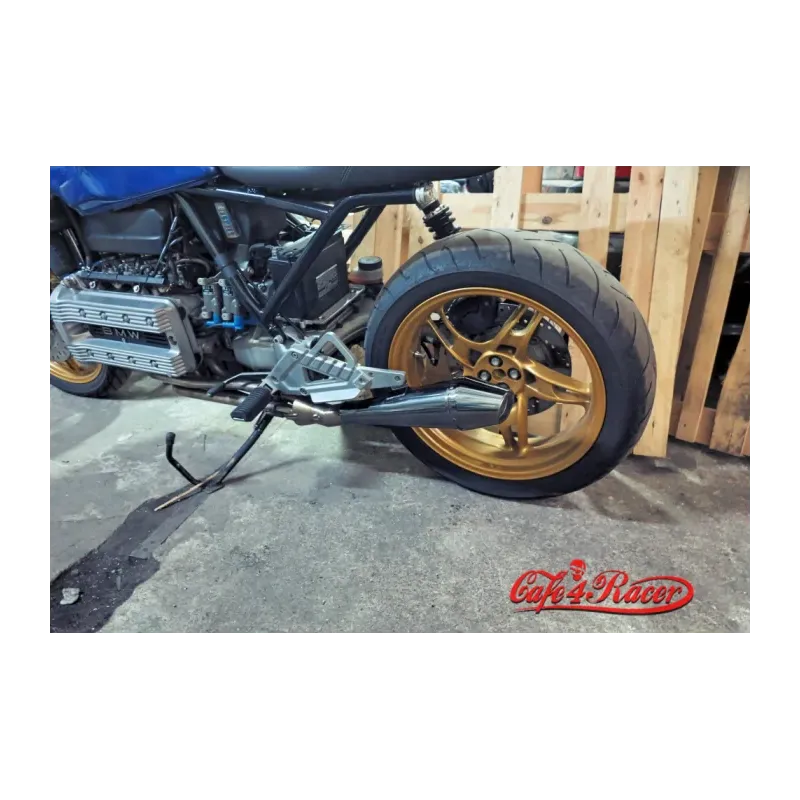 cafe 4 racer - BMW K100 style 66 black inox + collector4to1 - Cafe4Racer K100 exhaust parts 