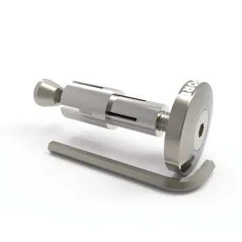 cafe 4 racer - HIGHSIDER Handlebar weights AKRON-XL red - Highsider Bar Ends 4054783543366