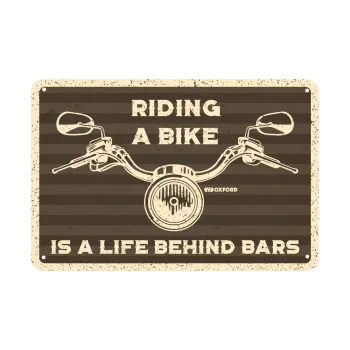 cafe 4 racer - Aluminium Parking Sign - WINTER - BIKEIT Gifts 