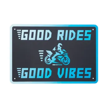cafe 4 racer -  Aluminium Parking Sign - HAPPY - BIKEIT Gifts 
