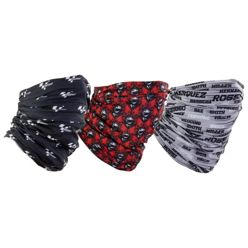 cafe 4 racer - NECK GAITER PACK of 3 MOTOGP - Moto GP Tunnels & masks & Tubes 5034862424273