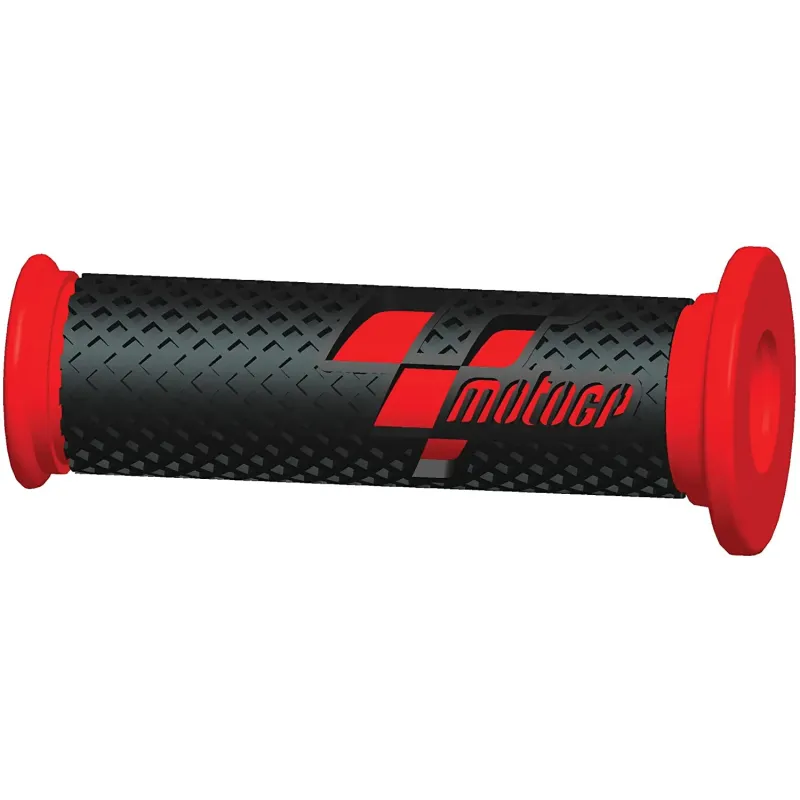 cafe 4 racer - Pair of RACE BLACK RED MOTOGP Handles - Moto GP 22mm & 7/8 inch 5034862352873