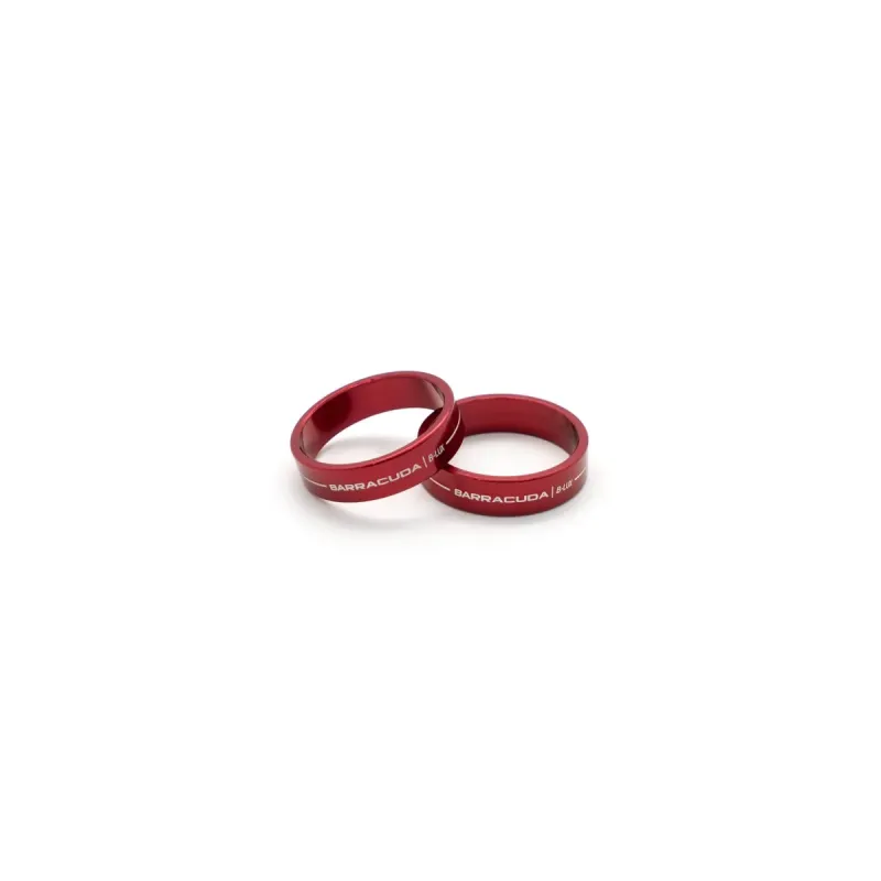 cafe 4 racer - Barracuda RING INSERT BAR END MIRROR red pair - BARRACUDA Accessories 663250971010