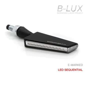 cafe 4 racer - LED Indicator "PEAK" black long tinted pair M10 E-approved - HS MOTO Germany Standard indicators 4251352605894