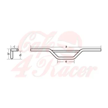 cafe 4 racer - FEHLING Handlebar 22mm 7/8" Moto Cross 88 cm black - Fehling Scrambler handlebars 4054783012589
