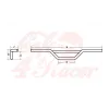 cafe 4 racer - FEHLING Handlebar 22mm 7/8" Moto Cross 88 cm black - Fehling Scrambler handlebars 4054783012589
