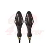 cafe 4 racer - Cobra Motorcycle Sequential LED 2in1 position light with turn signal smoked pair - Cafe4Racer Running light LED turn signal 