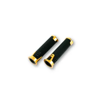 cafe 4 racer - LSL Handlebar grip rubber ERGONIA, 7/8 inch gold - LSL 22mm & 7/8 inch 4054783346622