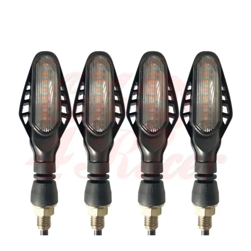 cafe 4 racer - Cobra Motorcycle Sequential 2in1 FRONT 3in1 REAR LED clean lens 4pcs - Cafe4Racer Running light LED turn signal 
