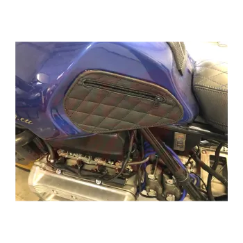 cafe 4 racer - Boční kožené chrániče nádrže pro BMW K75/K100/K1100 se zipem - Cafe4Racer BMW K75/100/1100 
