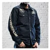 cafe 4 racer - Holy Freedom Genoa Stampato bunda denim - HOLY FREEDOM Bundy 