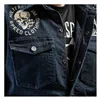 cafe 4 racer - Holy Freedom Genoa Stampato jacket denim - HOLY FREEDOM Jackets 