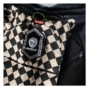 cafe 4 racer - Holy Freedom Genoa Stampato bunda denim - HOLY FREEDOM Bundy 