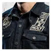cafe 4 racer - Holy Freedom Genoa Stampato jacket denim - HOLY FREEDOM Jackets 