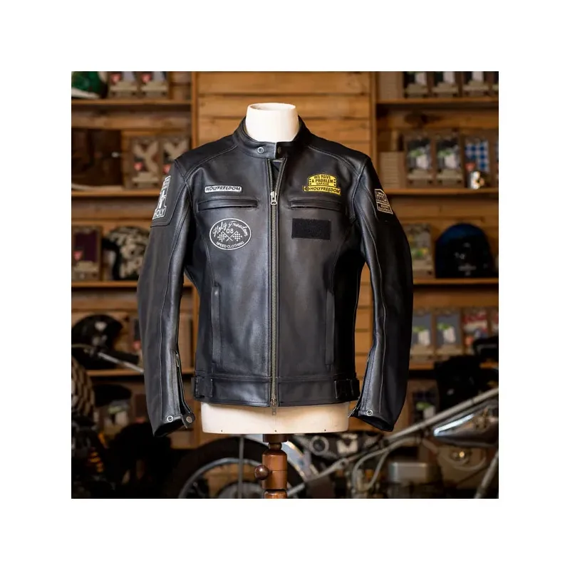 cafe 4 racer - Holy Freedom Level bunda čierna - HOLY FREEDOM Bundy 