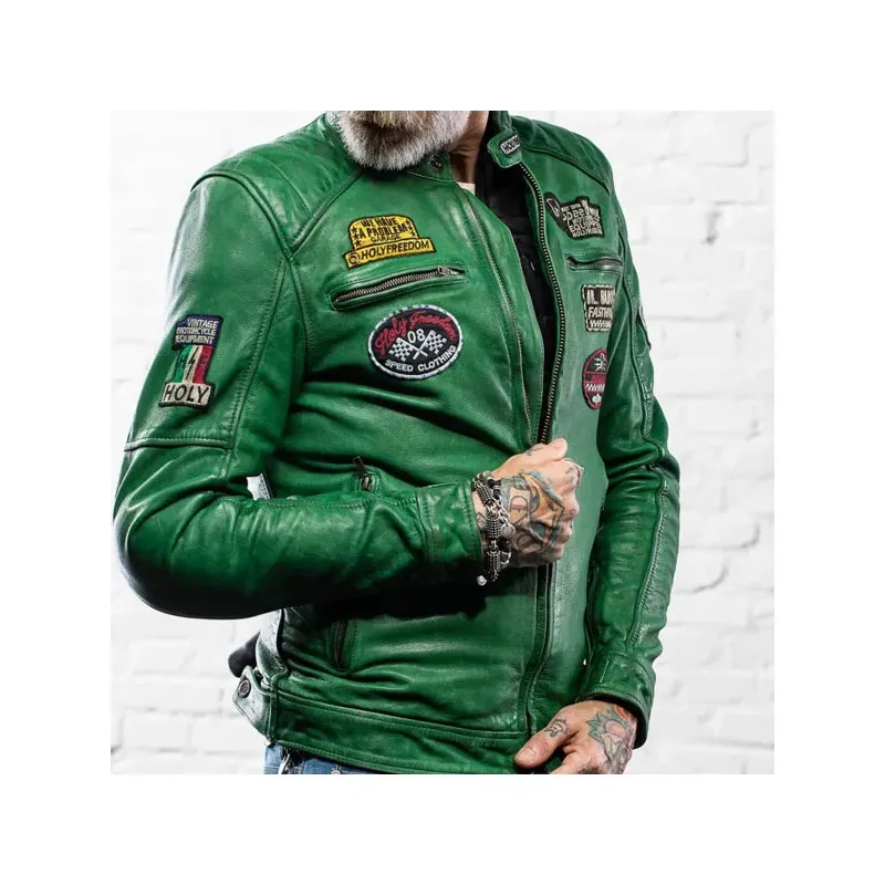 cafe 4 racer - Holy Freedom Zero EVO bunda zelená - HOLY FREEDOM Bundy 