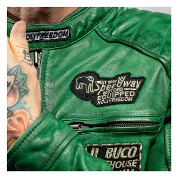 cafe 4 racer - Holy Freedom Zero EVO jacket green - HOLY FREEDOM Jackets 