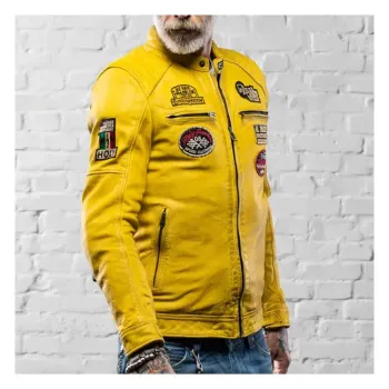 cafe 4 racer - Holy Freedom Zero EVO bunda žltá - HOLY FREEDOM Bundy 